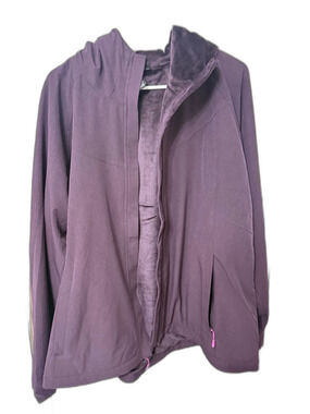 Kirkland Signature Women's Hooded Jacket in Plum XXL